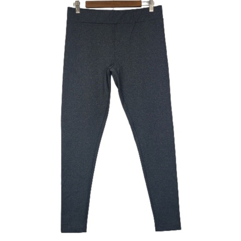 Matty M Womens Gray Fitness Yoga Running Athletic Leggings Sz Large